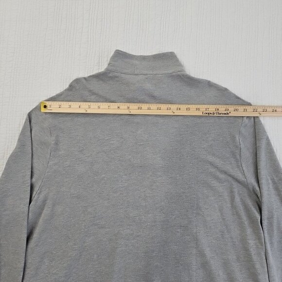 Polo Ralph Lauren Men Big & Tall Pullover Grey XXL 1/4 Zip Double Knit Pony NWT - Picture 13 of 16